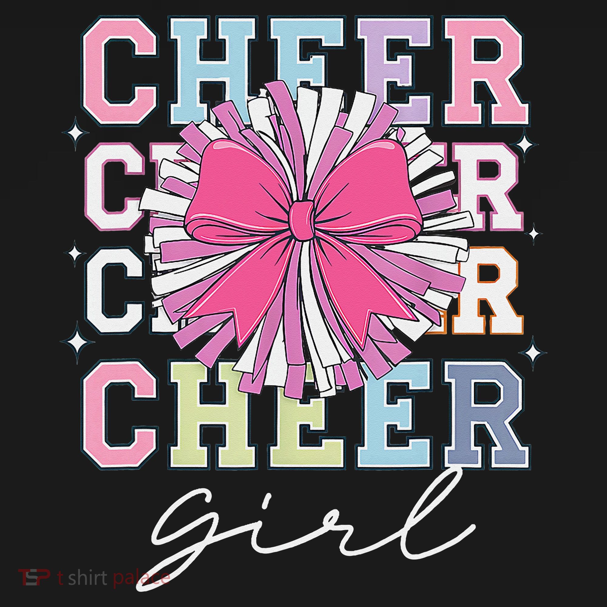 Groovy Cheer Girl Coquette Bow Cheerleading Women's Hoodie