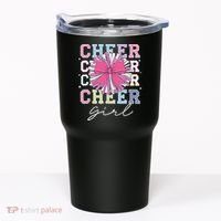 Groovy Cheer Girl Coquette Bow Cheerleading Tumbler thumb 0