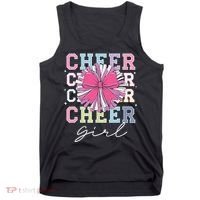 Groovy Cheer Girl Coquette Bow Cheerleading Tank Top thumb 0