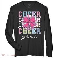 Groovy Cheer Girl Coquette Bow Cheerleading Zone Performance Long-Sleeve T-Shirt thumb 0