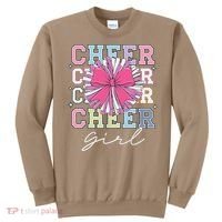 Groovy Cheer Girl Coquette Bow Cheerleading Sweatshirt thumb 0
