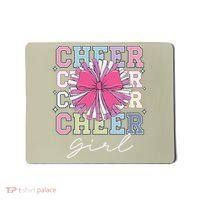 Groovy Cheer Girl Coquette Bow Cheerleading Mousepad thumb 0