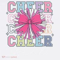 Groovy Cheer Girl Coquette Bow Cheerleading Comfort Colors Garment-Dyed Hooded Sweatshirt thumb 2