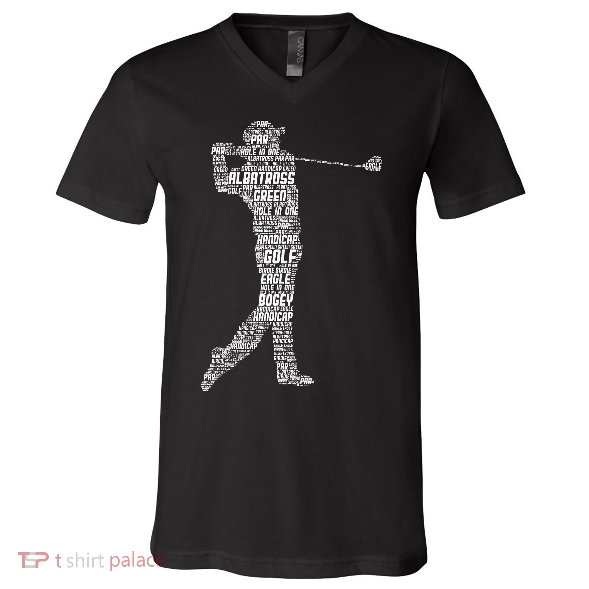 Golf Club Golfer Golfing V-Neck T-Shirt
