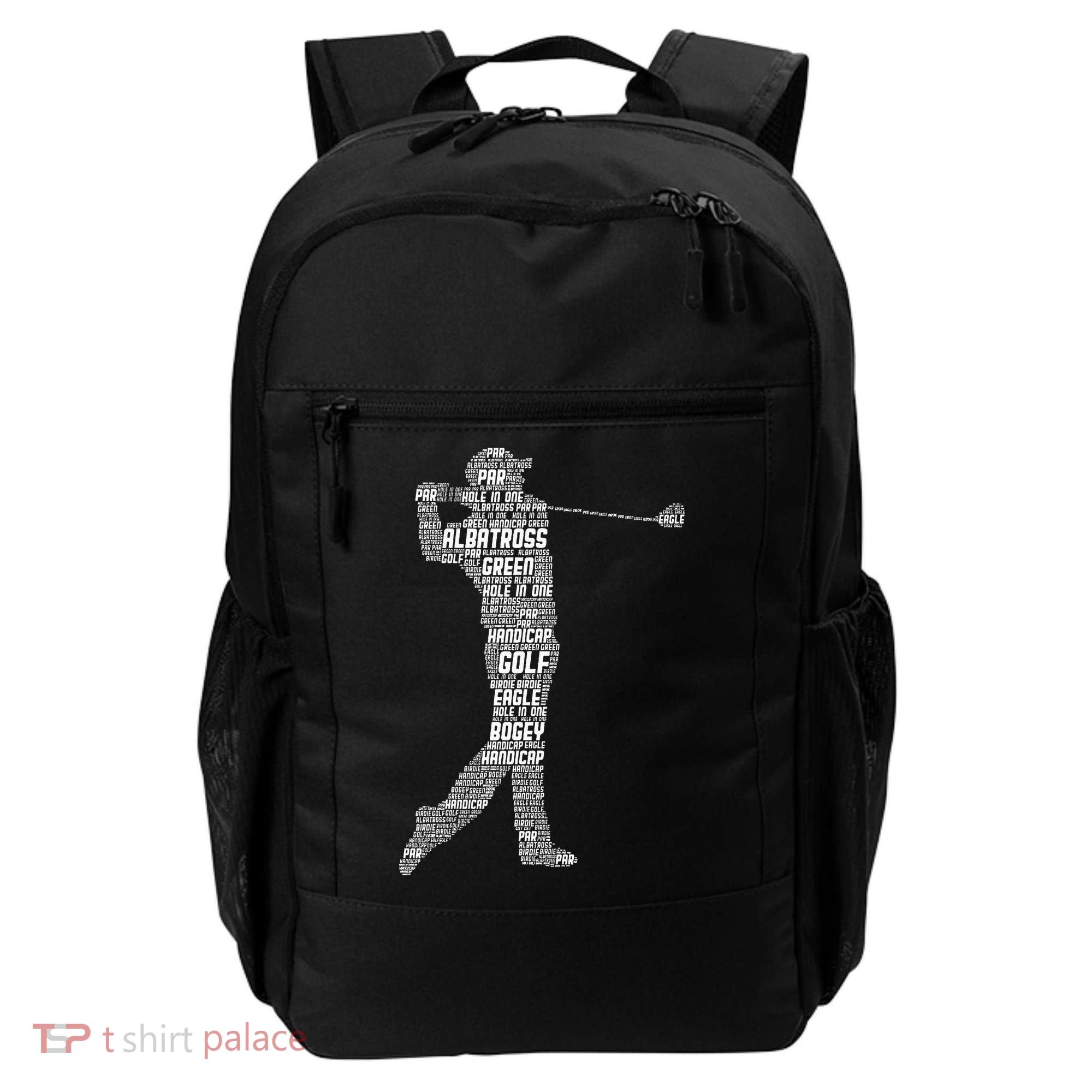 Golf Club Golfer Golfing Backpack