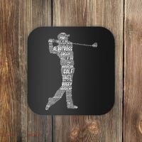 Golf Club Golfer Golfing Coaster thumb 0