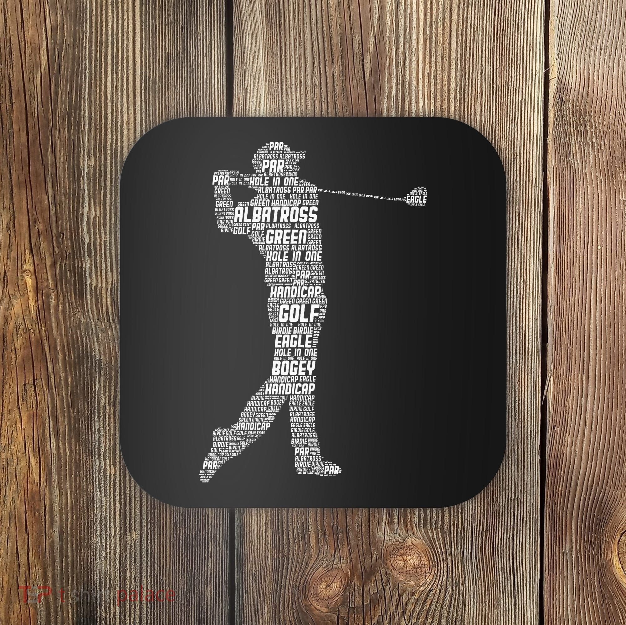 Golf Club Golfer Golfing Coaster