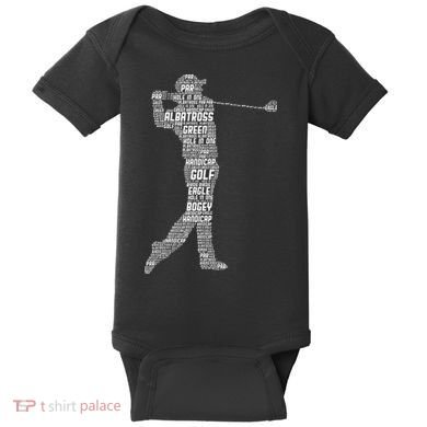 Golf Club Golfer Golfing Baby Bodysuit