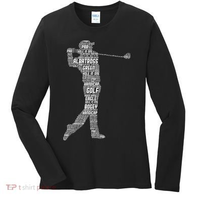 Golf Club Golfer Golfing Women's Long Sleeve Shirt