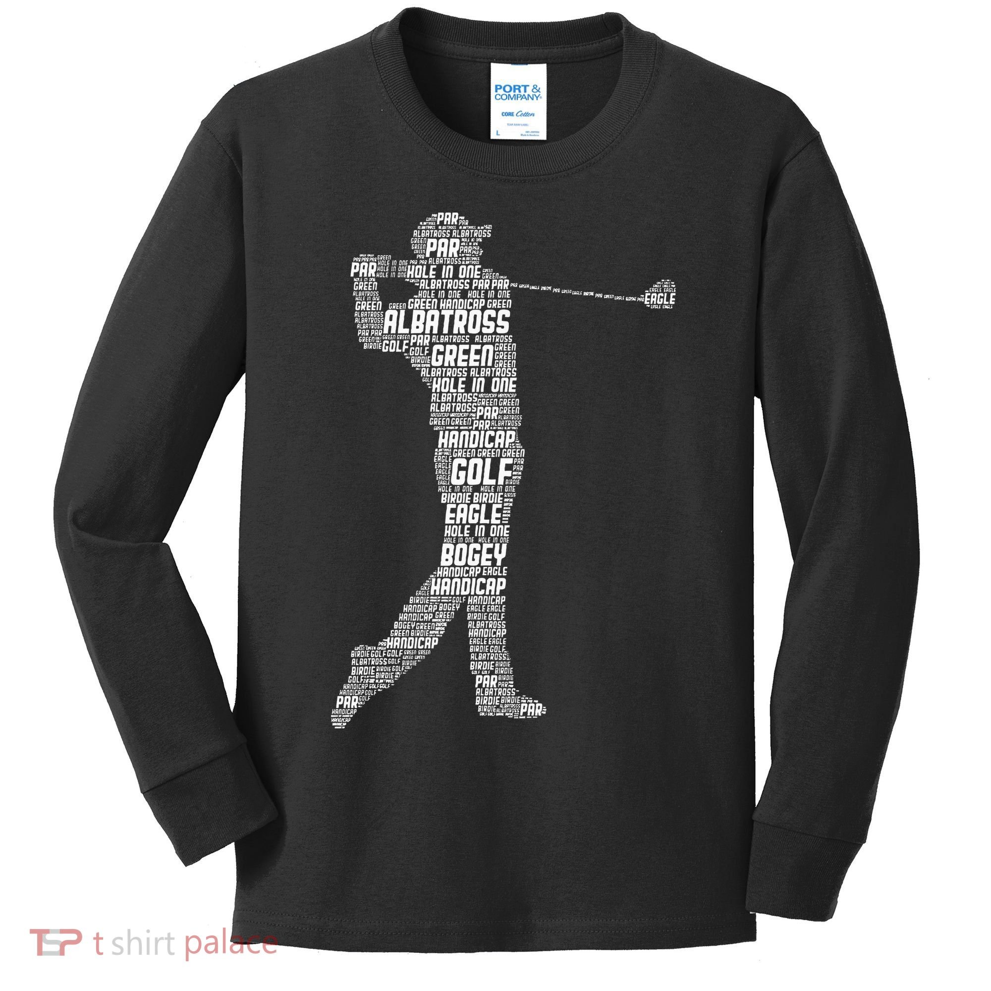 Golf Club Golfer Golfing Kids Long Sleeve Shirt