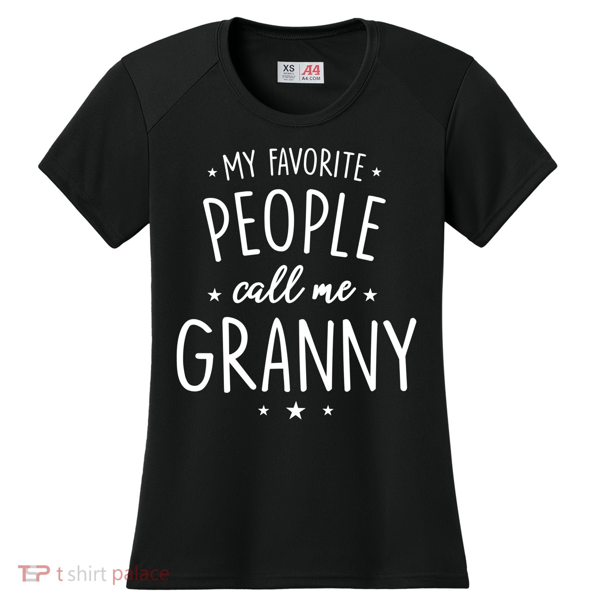 Granny Cute Gift: My Favorite People Call Me Granny Funny Gift Women's Cooling Performance Crew T-Shirt