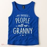 Granny Cute Gift: My Favorite People Call Me Granny Funny Gift Tank Top thumb 2