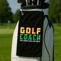 Golf Coach Golfing Player Golfer Sports Lover Graphic Gift Golf Towel thumb 2