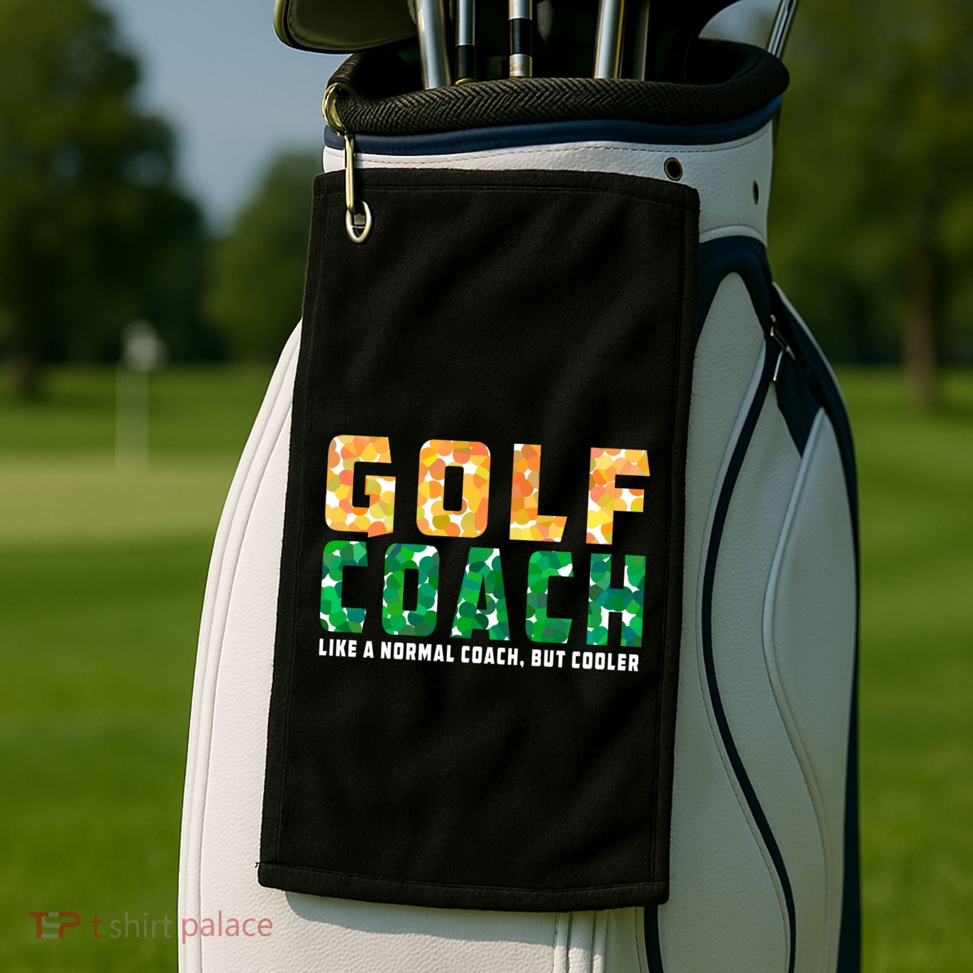 Golf Coach Golfing Player Golfer Sports Lover Graphic Gift Golf Towel