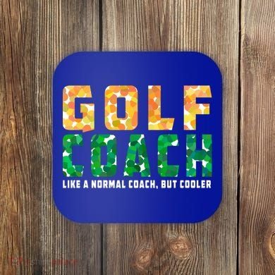 Golf Coach Golfing Player Golfer Sports Lover Graphic Gift Coaster