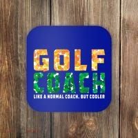 Golf Coach Golfing Player Golfer Sports Lover Graphic Gift Coaster thumb 0