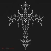 Gothic Cross Grunge Aesthetic Mall Goth Sweatshirt thumb 3