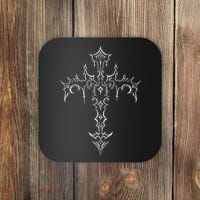 Gothic Cross Grunge Aesthetic Mall Goth Coaster thumb 0