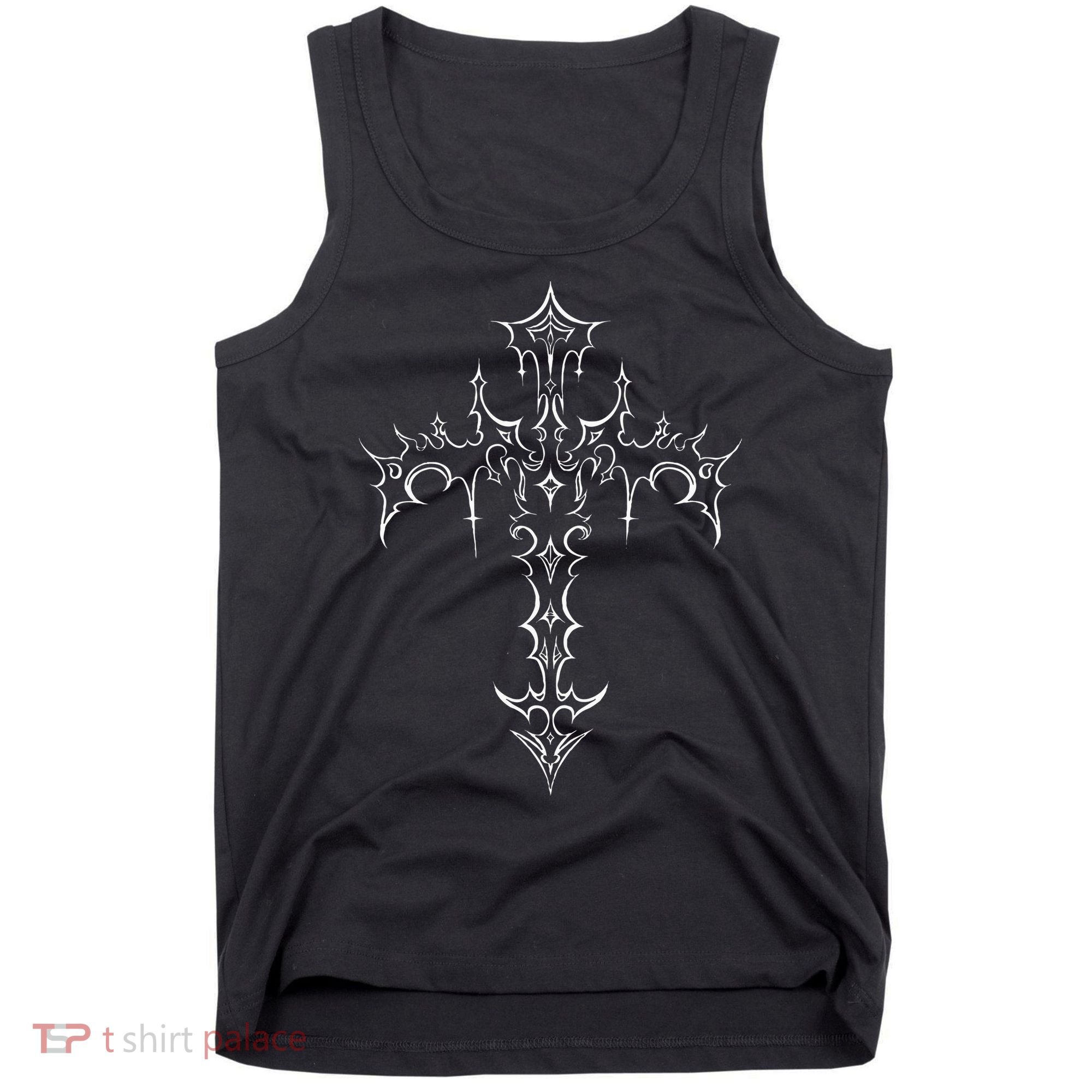 Gothic Cross Grunge Aesthetic Mall Goth Tank Top