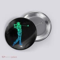 Golf Club Golfer Golfing Button thumb 0