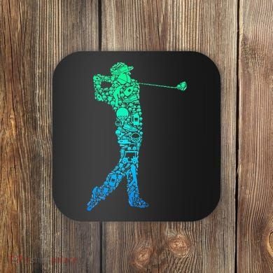 Golf Club Golfer Golfing Coaster