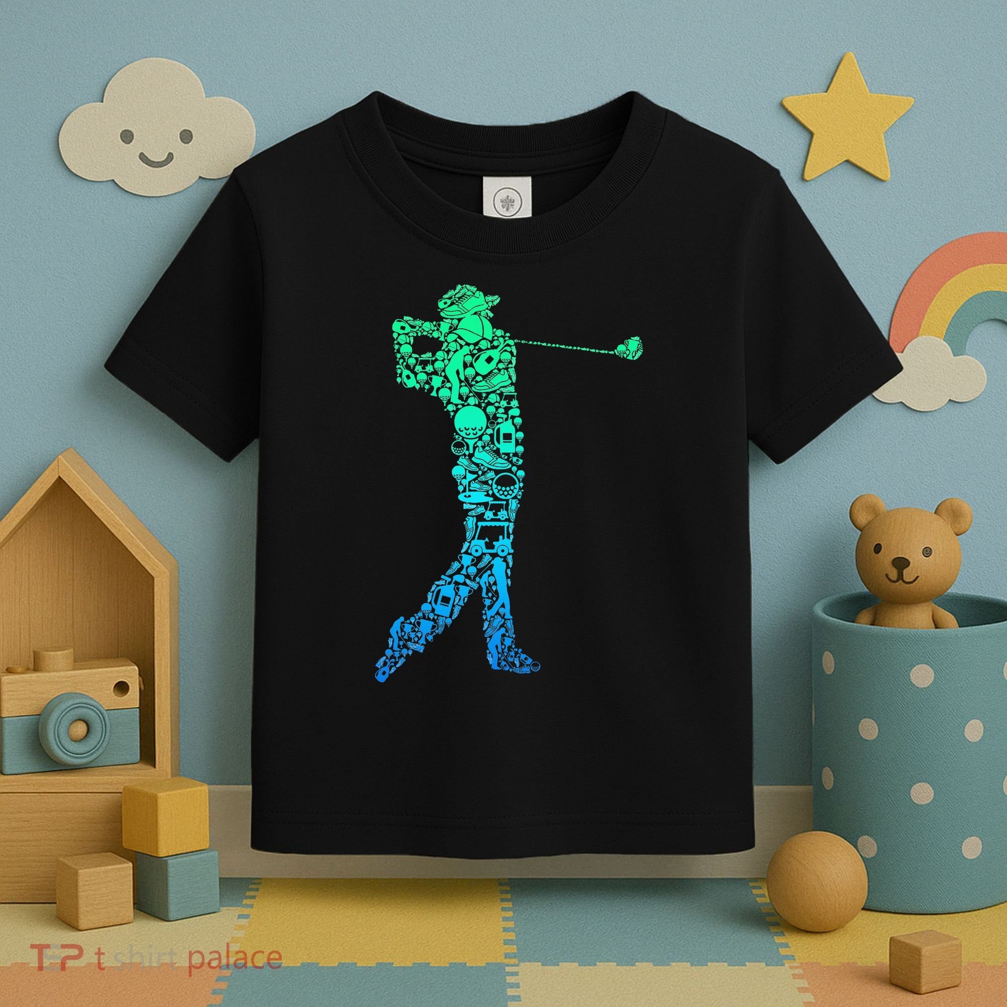 Golf Club Golfer Golfing Toddler T-Shirt