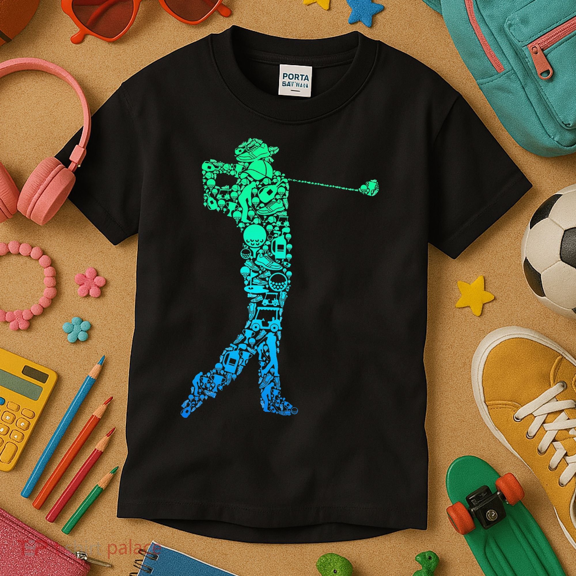 Golf Club Golfer Golfing Kids T-Shirt