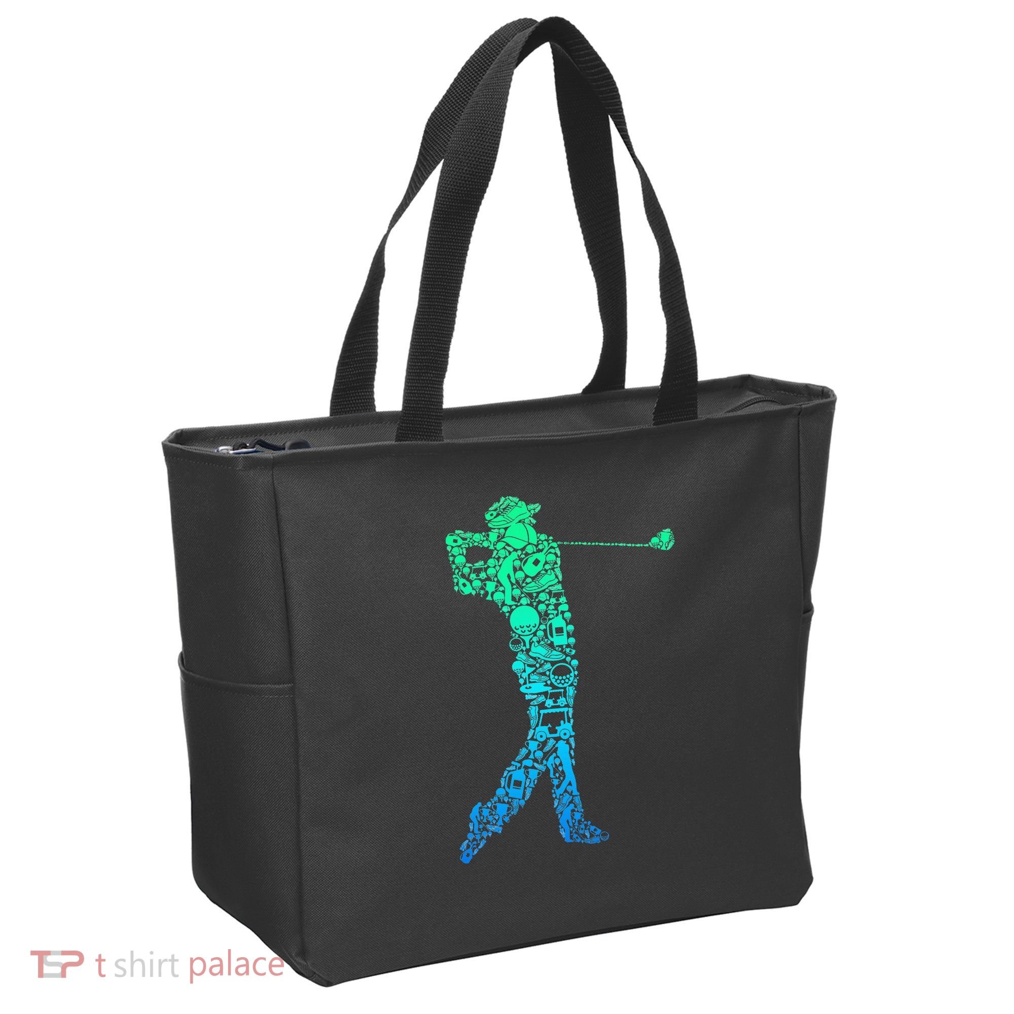 Golf Club Golfer Golfing Tote Bag