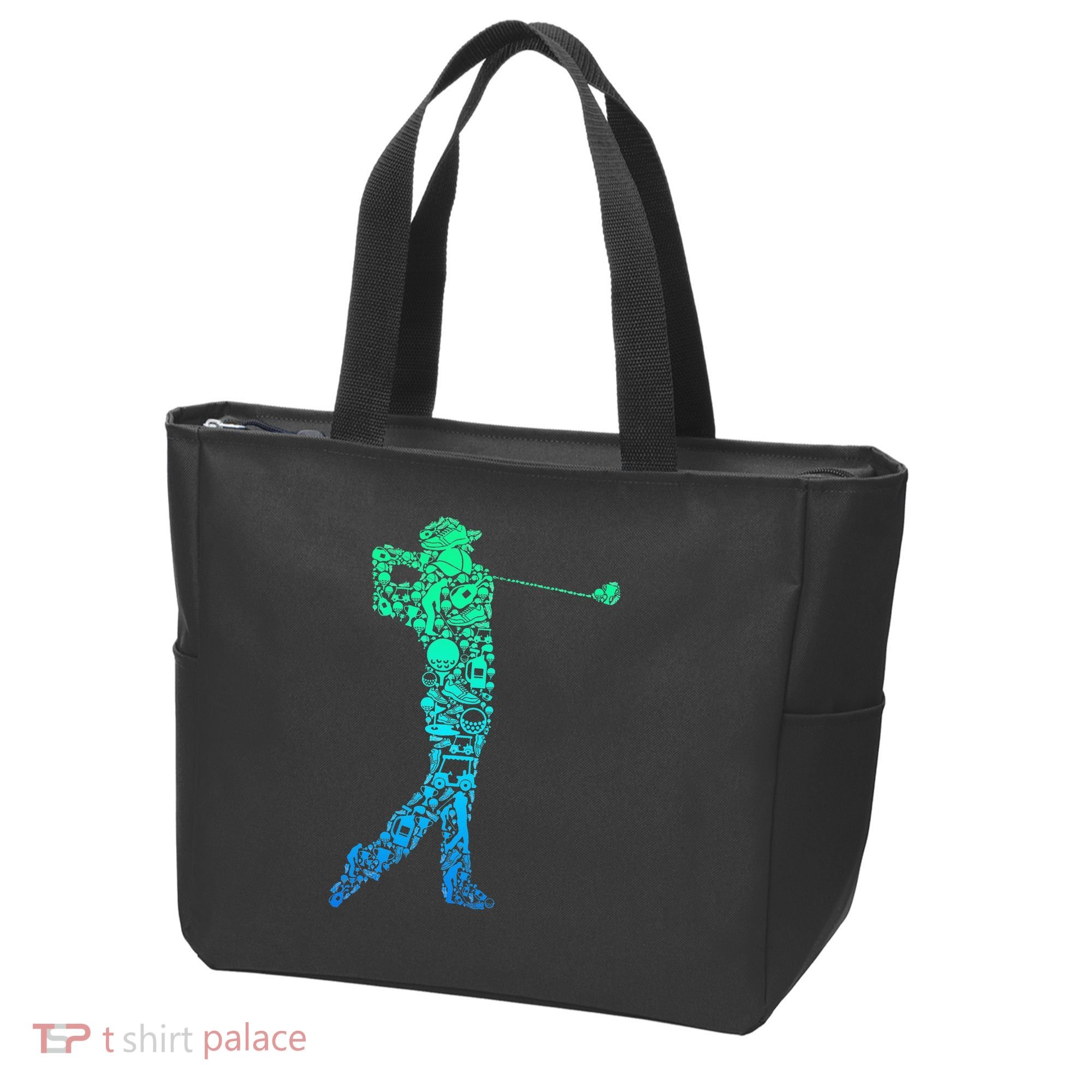 Golf Club Golfer Golfing Tote Bag