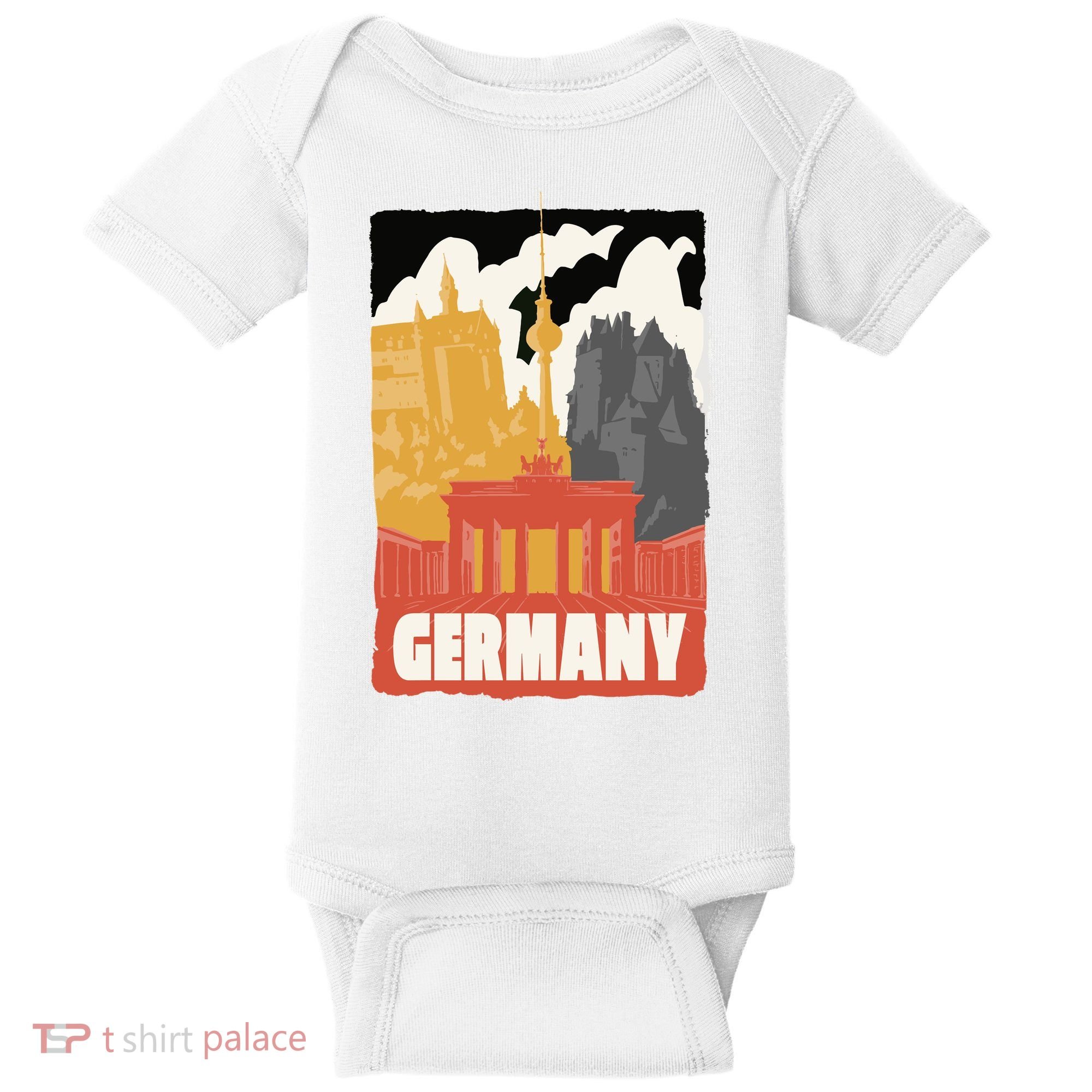 Germany Castle Baby Bodysuit