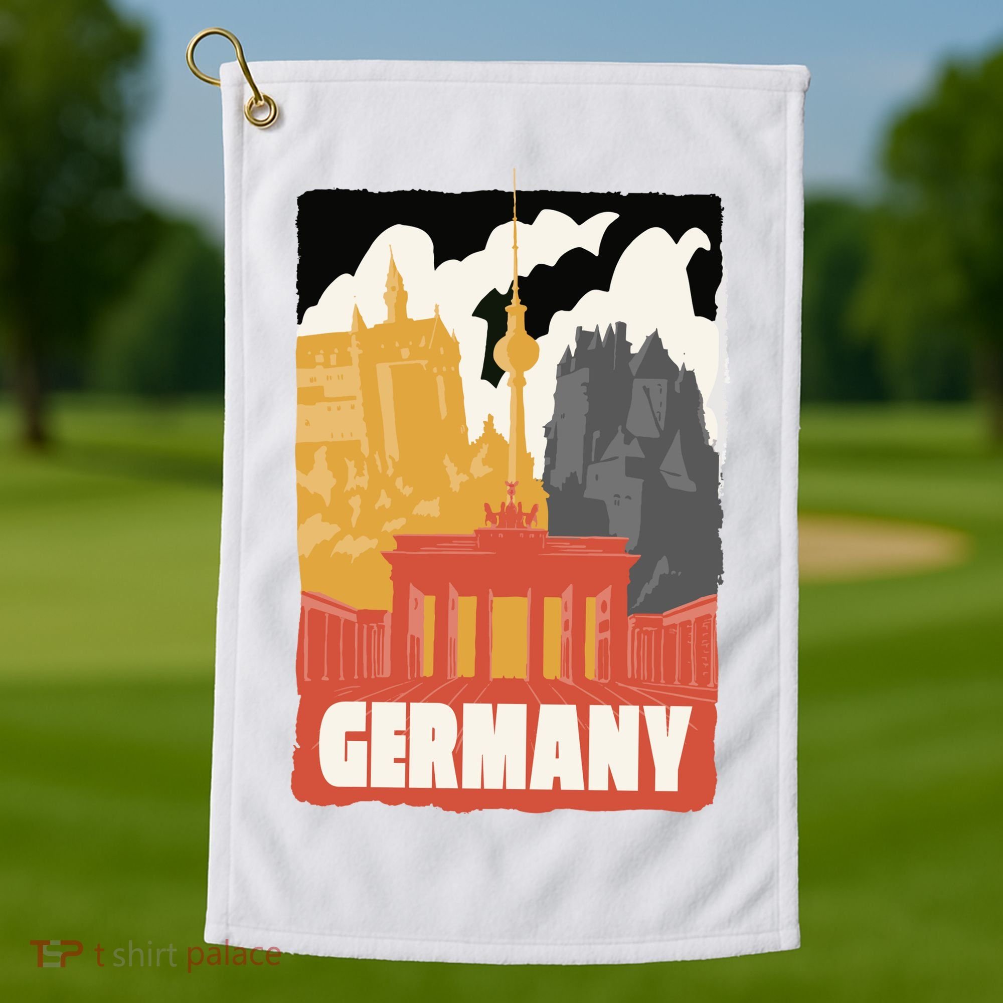 Germany Castle Golf Towel