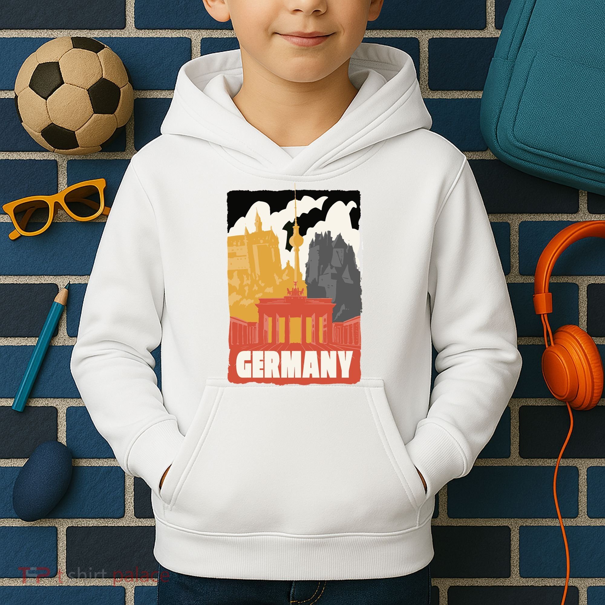 Germany Castle Kids Hoodie