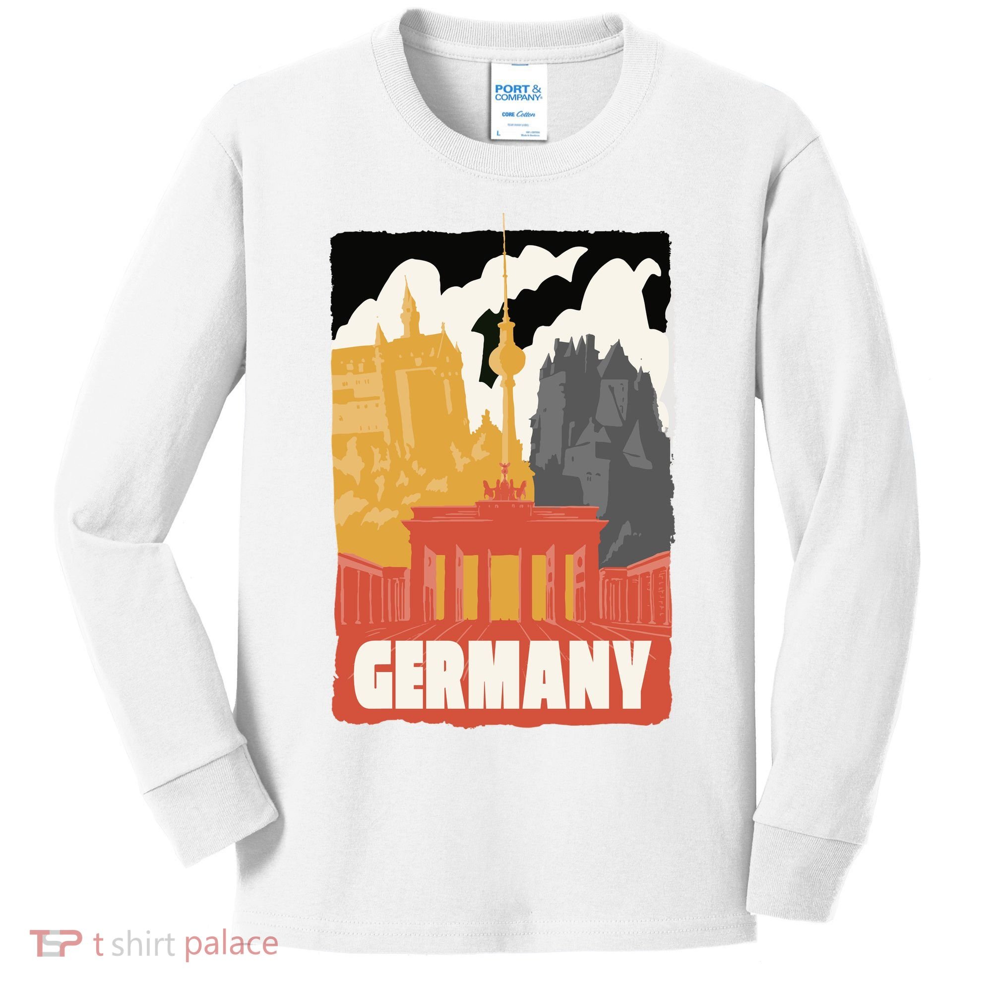 Germany Castle Kids Long Sleeve Shirt