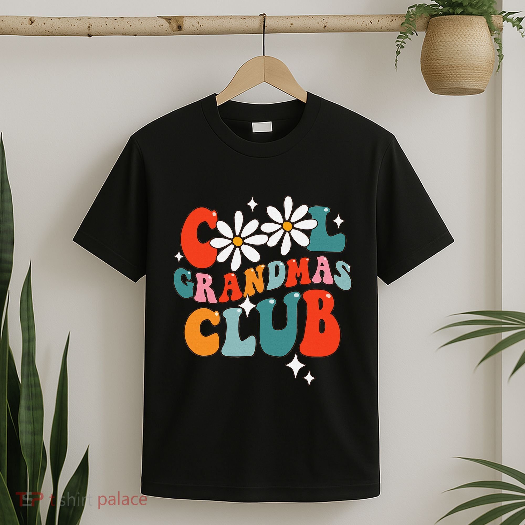 Groovy Cool Grandmas Club Funny Smile T-Shirt