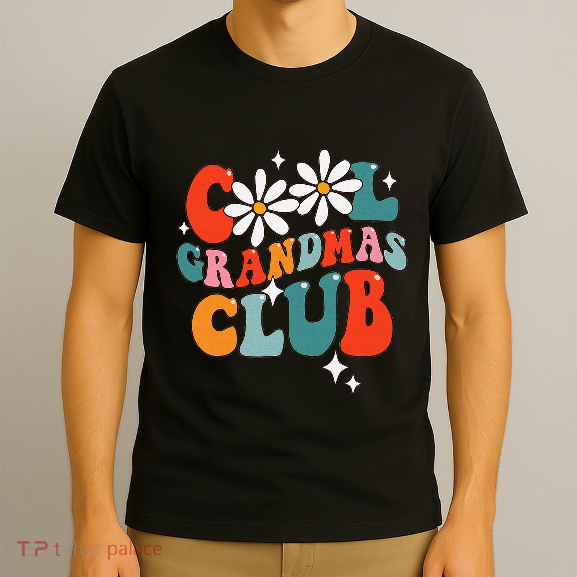 Groovy Cool Grandmas Club Funny Smile T-Shirt