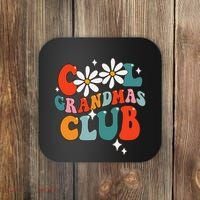 Groovy Cool Grandmas Club Funny Smile Coaster thumb 0