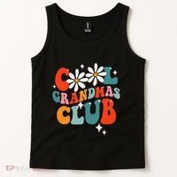 Groovy Cool Grandmas Club Funny Smile Tank Top thumb 2