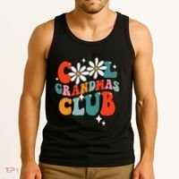 Groovy Cool Grandmas Club Funny Smile Tank Top thumb 3
