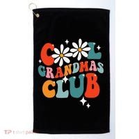 Groovy Cool Grandmas Club Funny Smile Golf Towel thumb 0