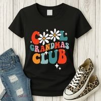 Groovy Cool Grandmas Club Funny Smile Women's T-Shirt thumb 3
