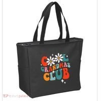 Groovy Cool Grandmas Club Funny Smile Tote Bag thumb 2