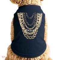Gold Chains Hip Hop Fan And Funny Gold Lover Gift Doggie Tank thumb 0
