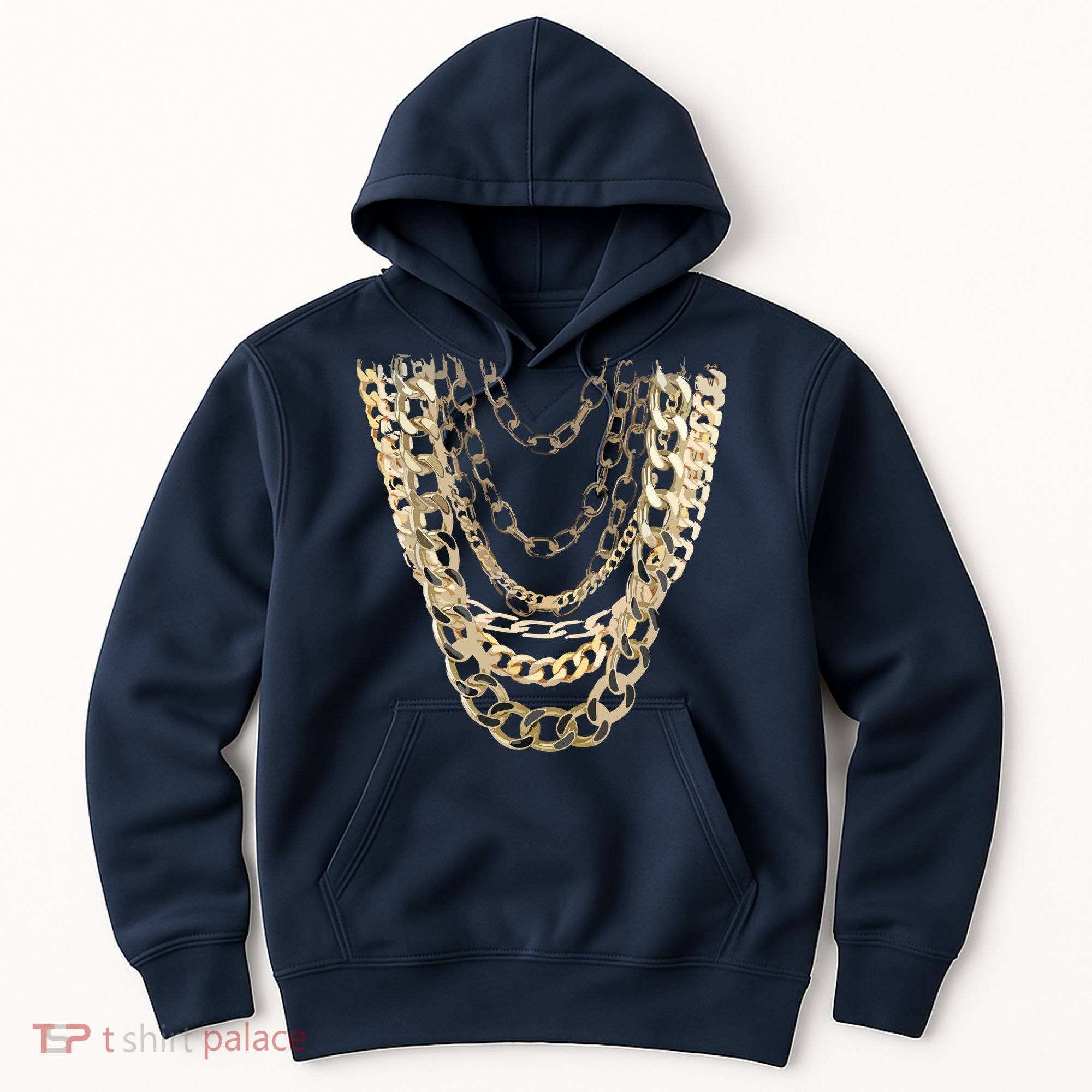 Gold Chains Hip Hop Fan And Funny Gold Lover Gift Hoodie