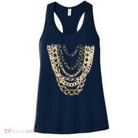 Gold Chains Hip Hop Fan And Funny Gold Lover Gift Women's Tank Top thumb 0