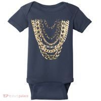 Gold Chains Hip Hop Fan And Funny Gold Lover Gift Baby Bodysuit thumb 0