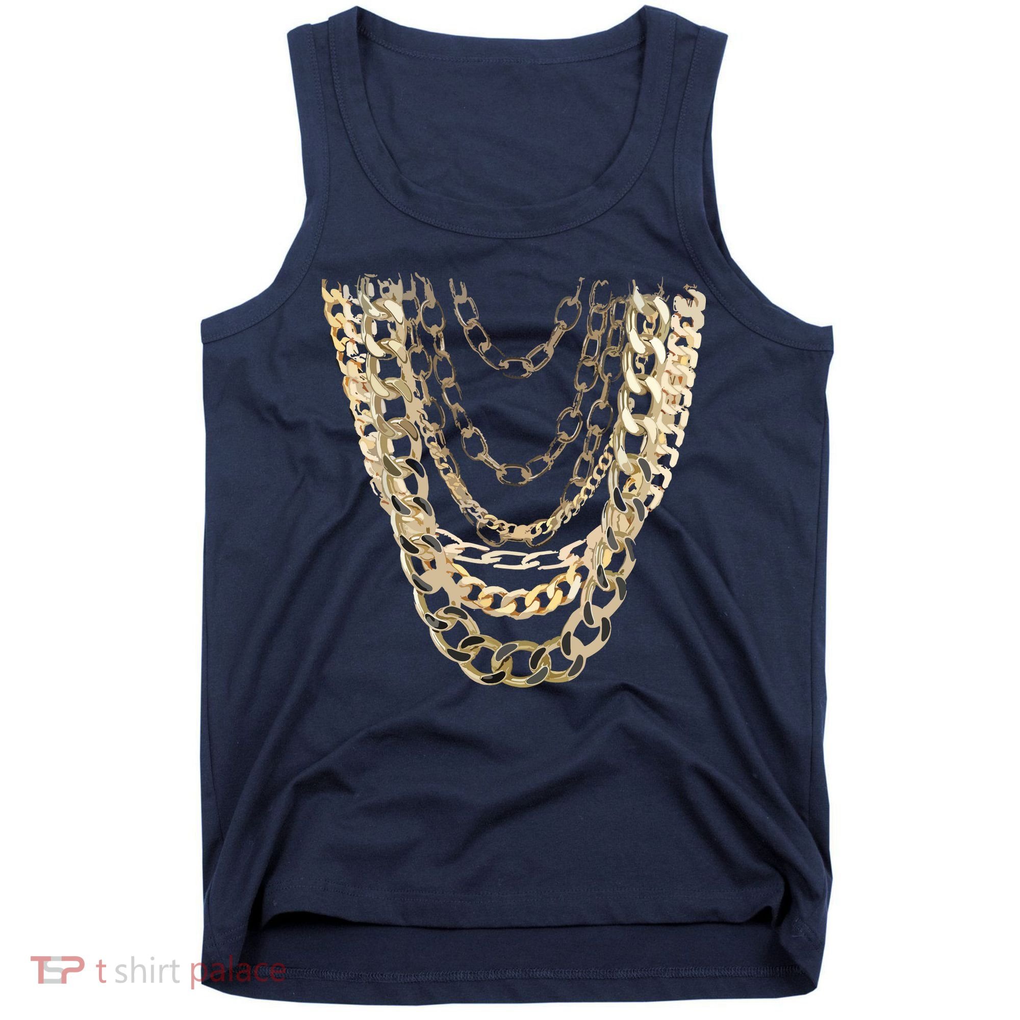 Gold Chains Hip Hop Fan And Funny Gold Lover Gift Tank Top