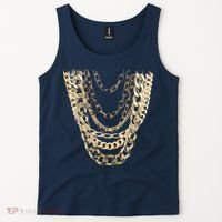 Gold Chains Hip Hop Fan And Funny Gold Lover Gift Tank Top thumb 2