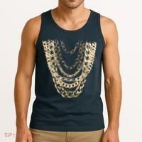 Gold Chains Hip Hop Fan And Funny Gold Lover Gift Tank Top thumb 3