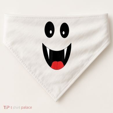 Ghost Costume Halloween Ghost USA-Made Doggie Bandana