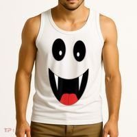 Ghost Costume Halloween Ghost Tank Top thumb 3